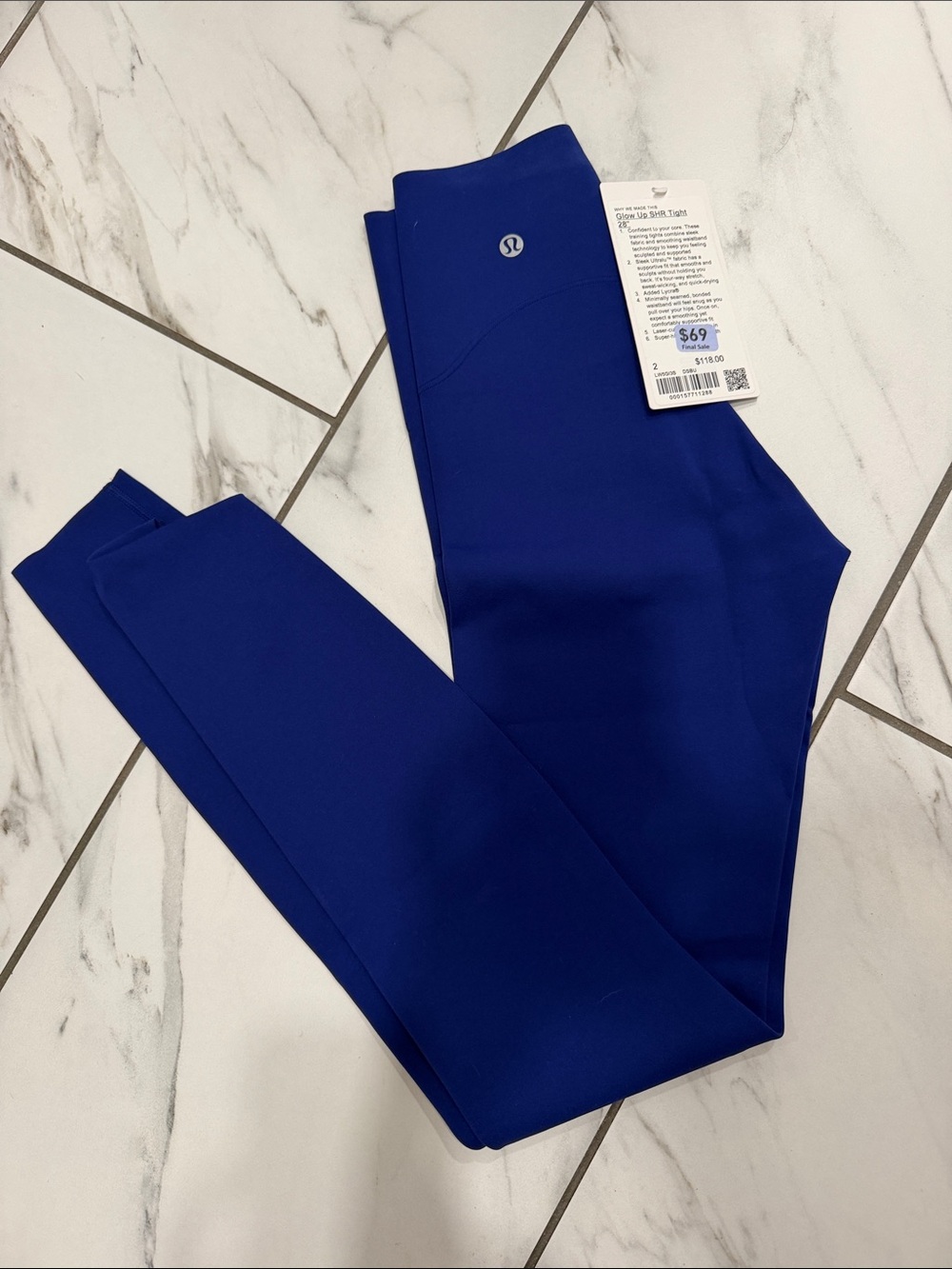 lululemon Blue Full-Length Leggings new with tags